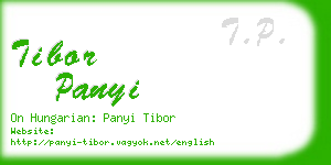 tibor panyi business card